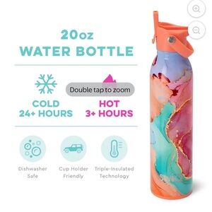 Swig Life 20 Oz Flip + Sip Dreamsicle Stainless Water Bottle